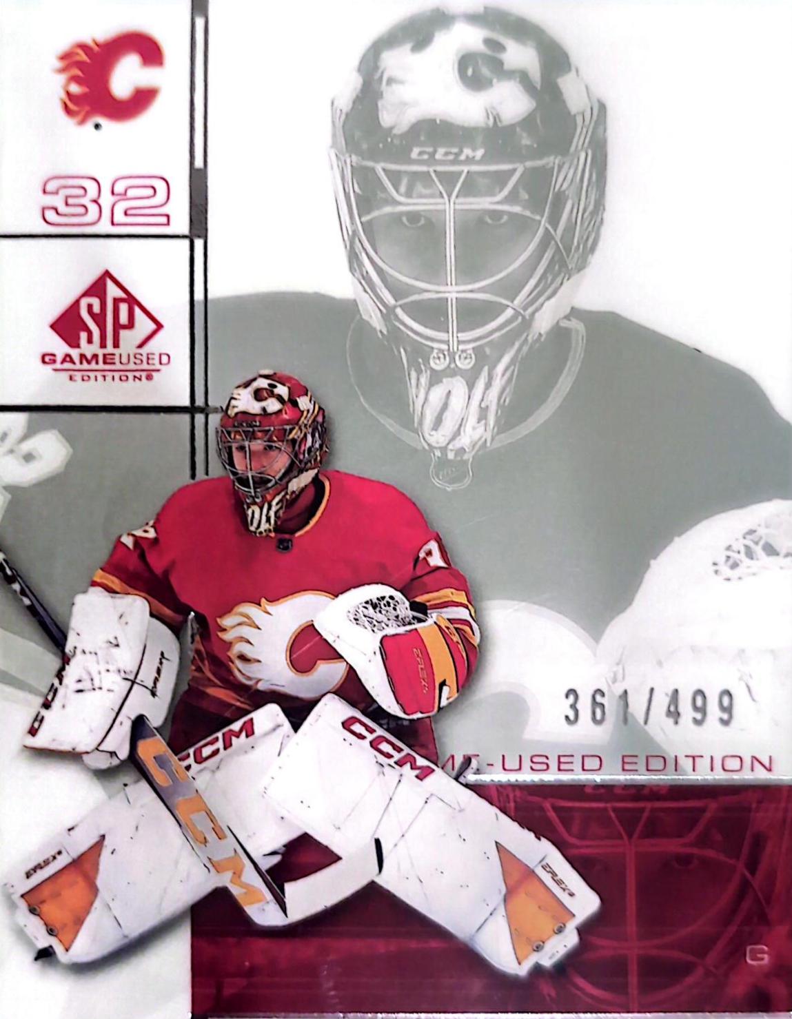 Dustin Wolf #RC-5 Hockey Cards 2023 SP Game Used Retro Rookie Crossover