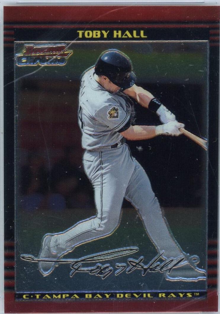 Toby Hall #6 Baseball Cards 2002 Bowman Chrome