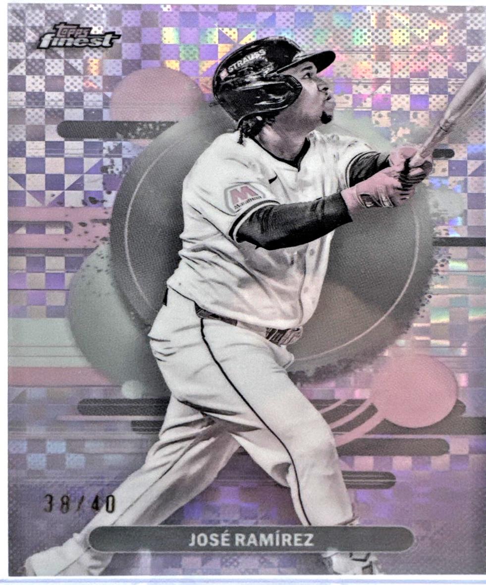 Jose Ramirez [Pearl Checkerboard Refractor] #135 Prices | 2025 Topps ...