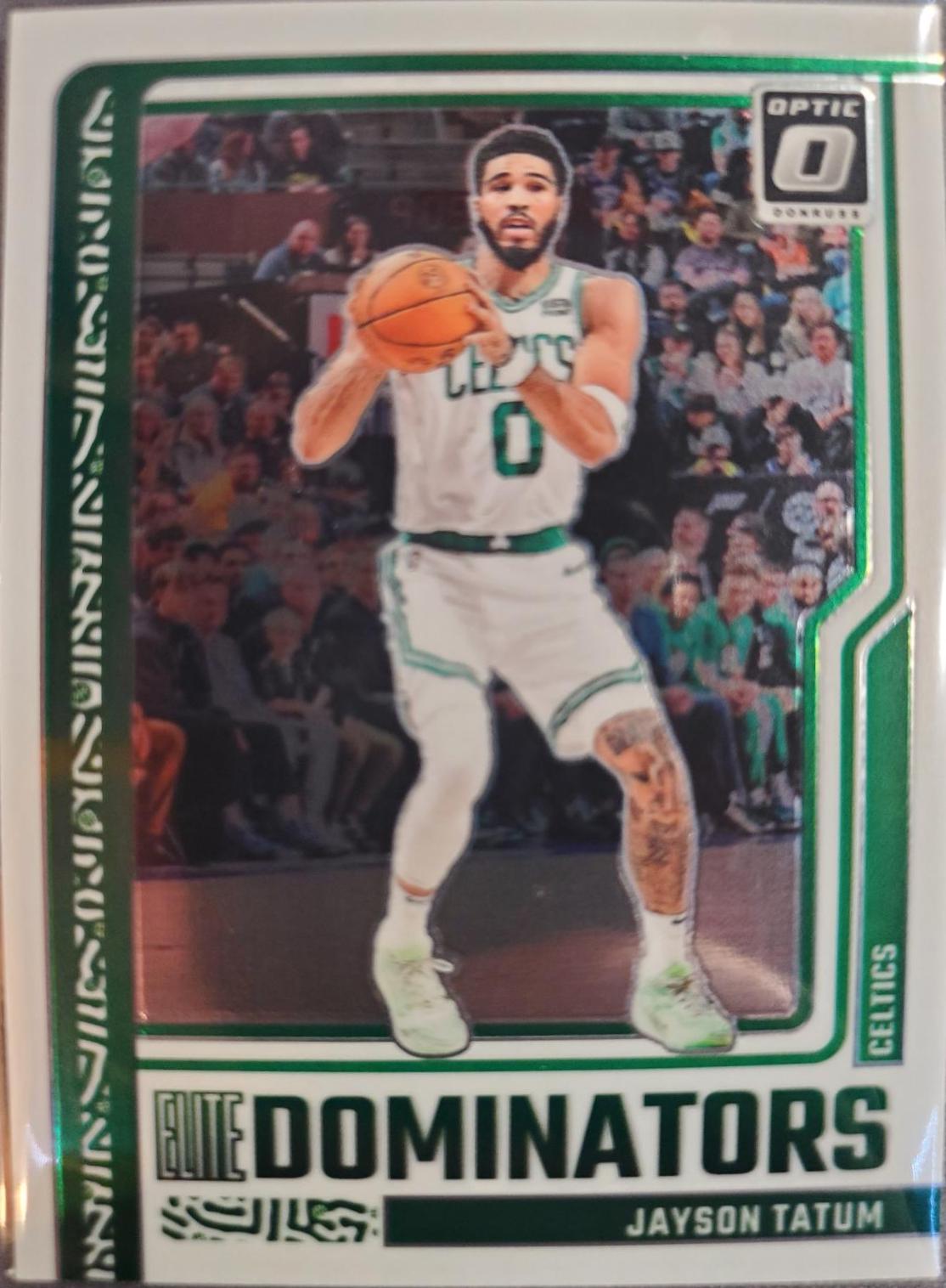 Jayson Tatum #3 Basketball Cards 2023 Donruss Optic Elite Dominators