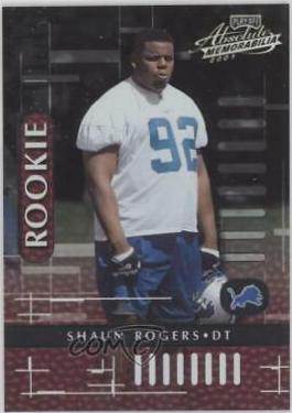 Shaun Rogers #120 2001 Playoff Absolute Memorabilia Football