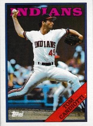 Tom Candiotti #123 Baseball Cards 1988 Topps