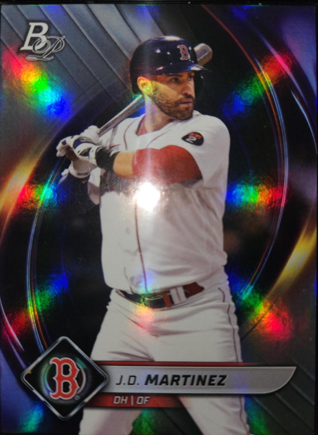 J. D. Martinez #1 Baseball Cards 2022 Bowman Platinum