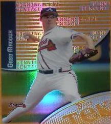 Greg Maddux #16-9 Baseball Cards 2000 Topps Tek