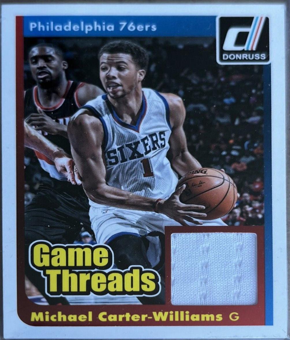 Michael Carter-Williams #39 Basketball Cards 2014 Panini Donruss Game Threads
