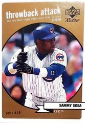 Sammy Sosa #T3 Baseball Cards 1999 Upper Deck Retro Throwback Attack Prices