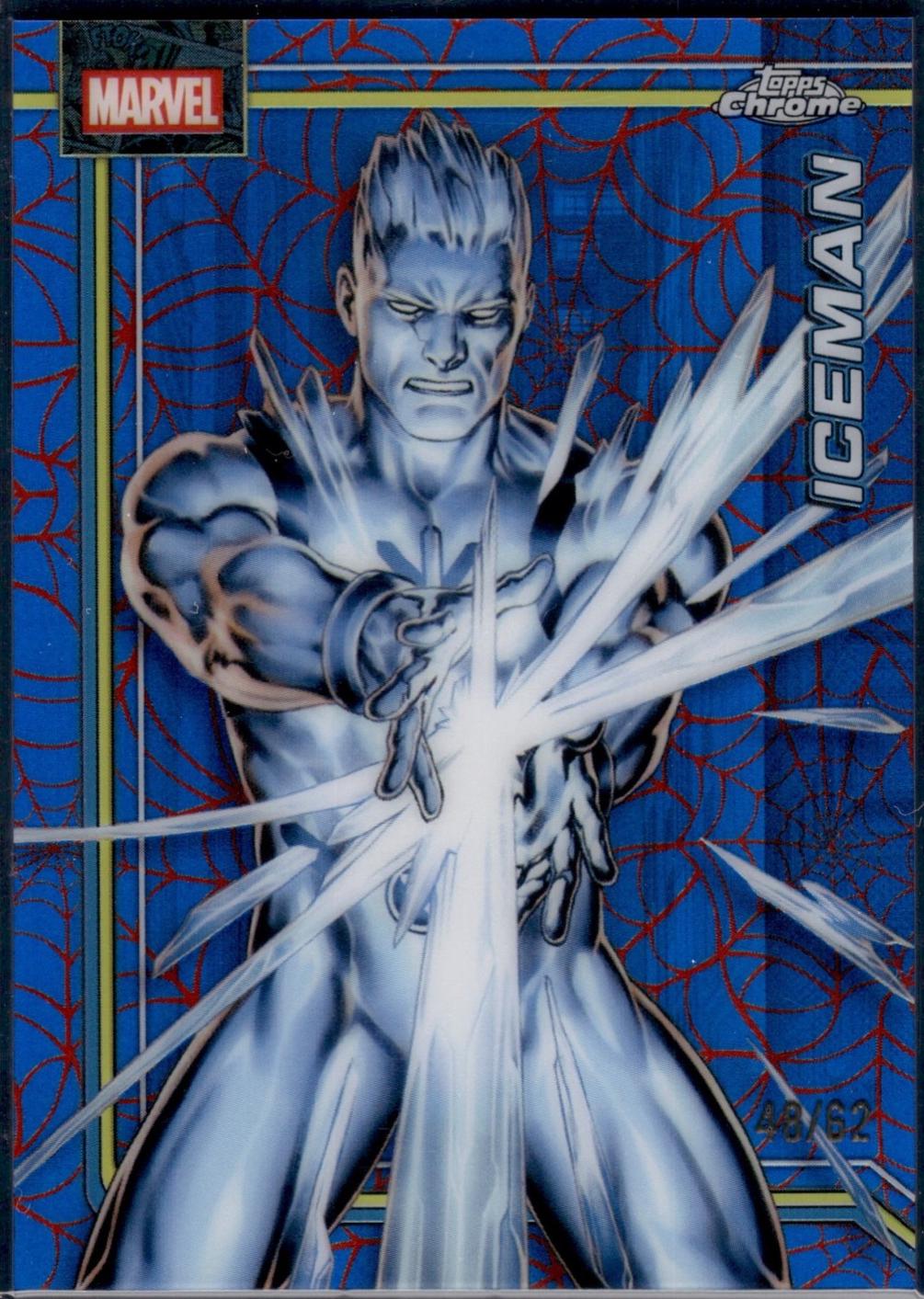 Iceman Spider-Web Red/Blue Refractor