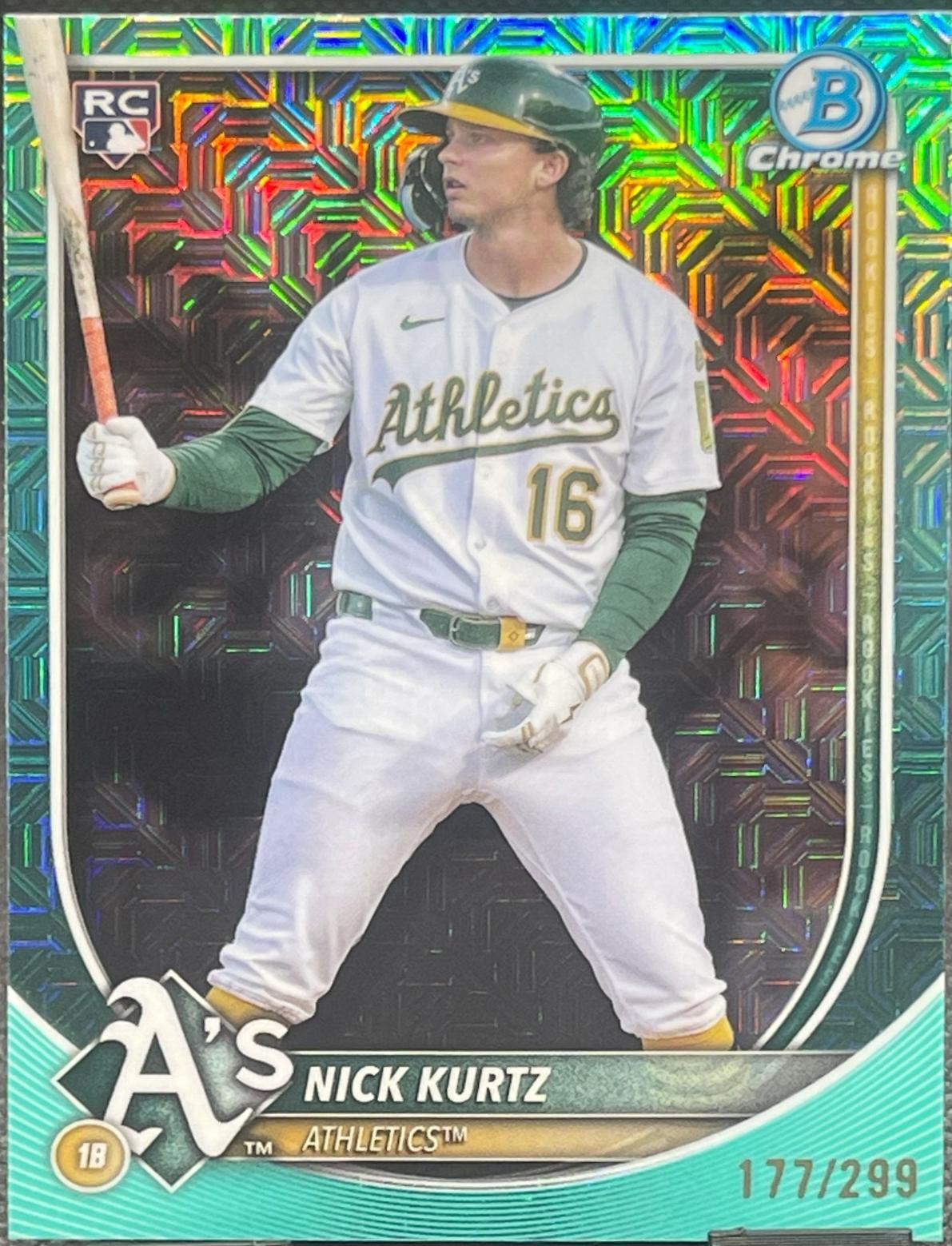 Nick Kurtz [Aqua Mega Refractor] #93 Prices | 2025 Bowman Chrome