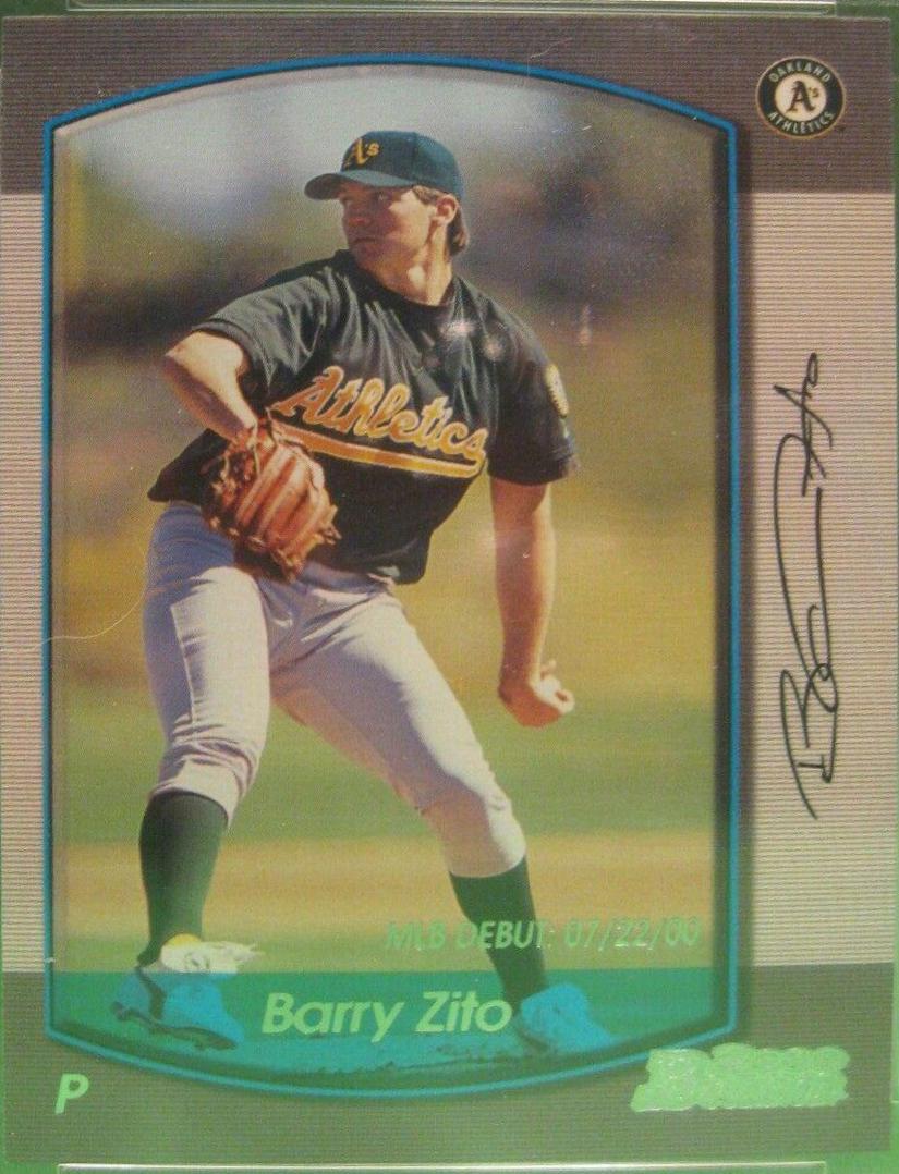Barry Zito #4 Baseball Cards 2000 Bowman Draft Picks