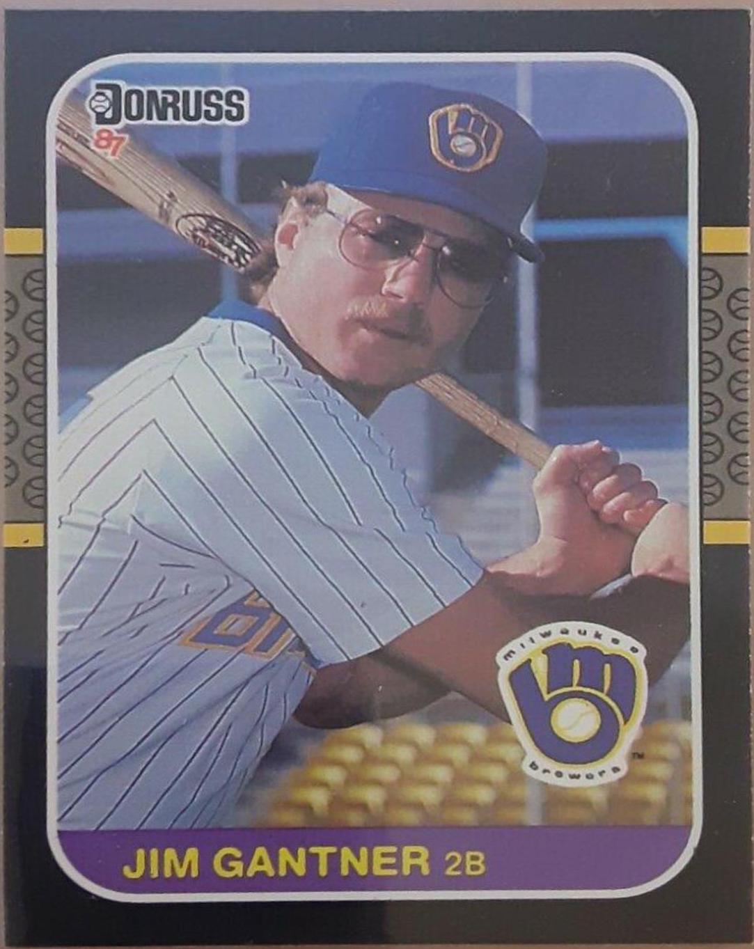 Jim Gantner #172 Baseball Cards 1987 Donruss