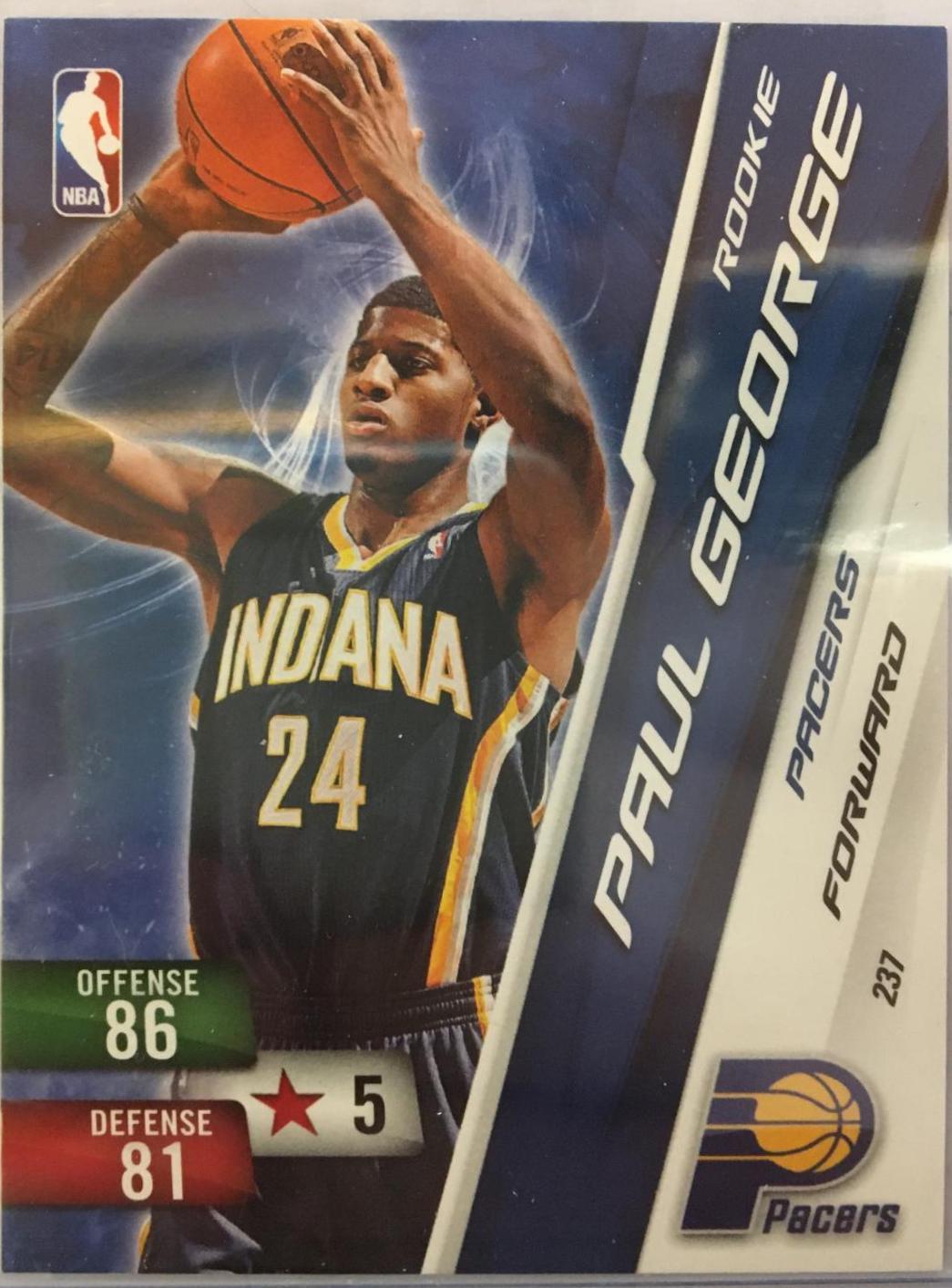 Paul George #237 Basketball Cards 2010 Panini Adrenalyn XL