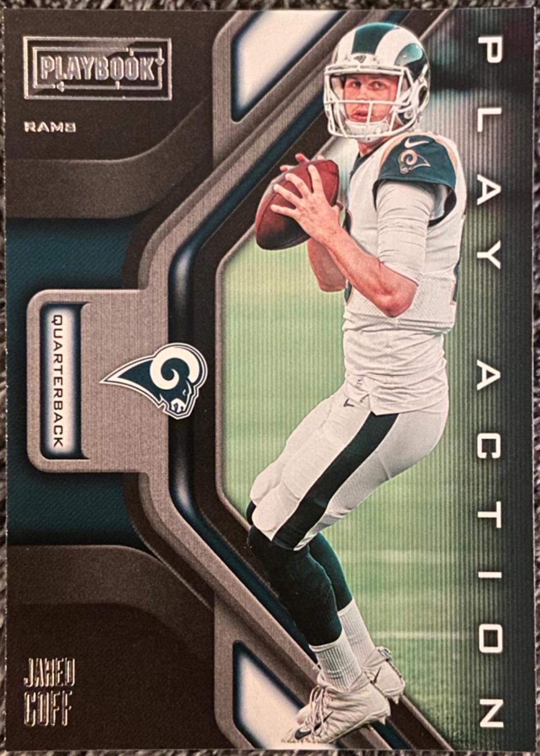 Jared Goff #10 Football Cards 2019 Panini Playbook Play Action