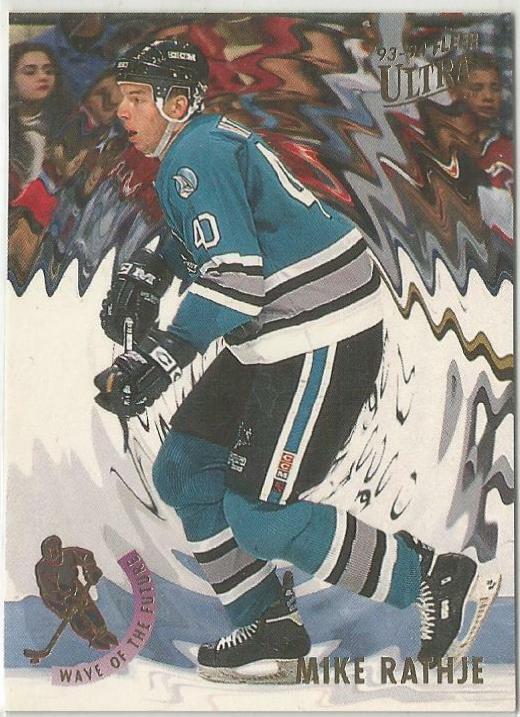Mike Rathje #15 Hockey Cards 1993 Ultra Wave of the Future