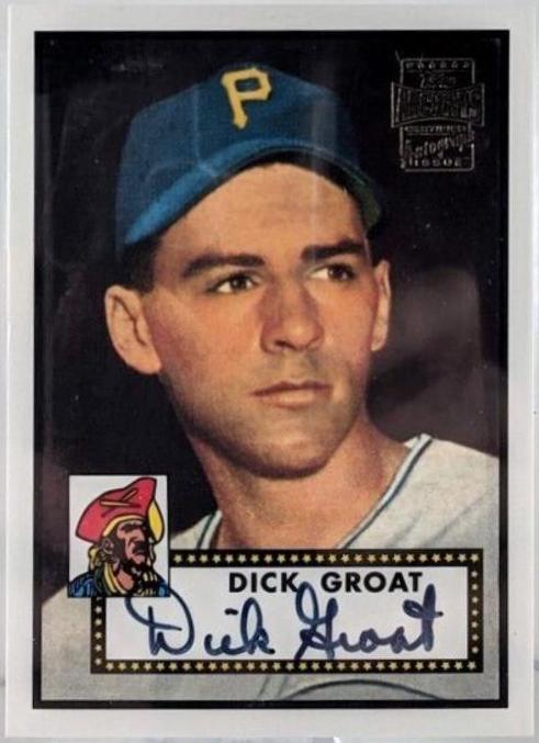 Dick Groat #10 Baseball Cards 2001 Topps Archives Autographs