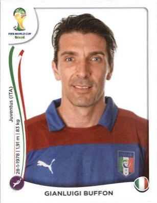 Gianluigi Buffon #319 Soccer Cards 2014 Panini World Cup Stickers