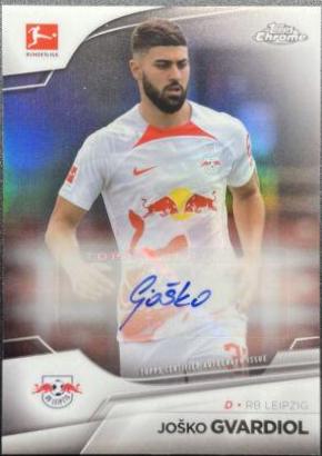 Josko Gvardiol #BCA-JG Soccer Cards 2022 Topps Chrome Bundesliga Autographs
