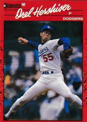 Orel Hershiser #197 Baseball Cards 1990 Donruss