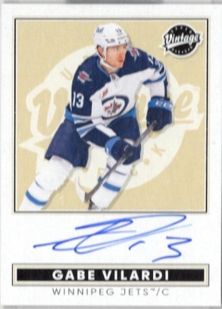 Gabe Vilardi #VA-GV 2024 Upper Deck Clear Cut Vintage Autograph Hockey