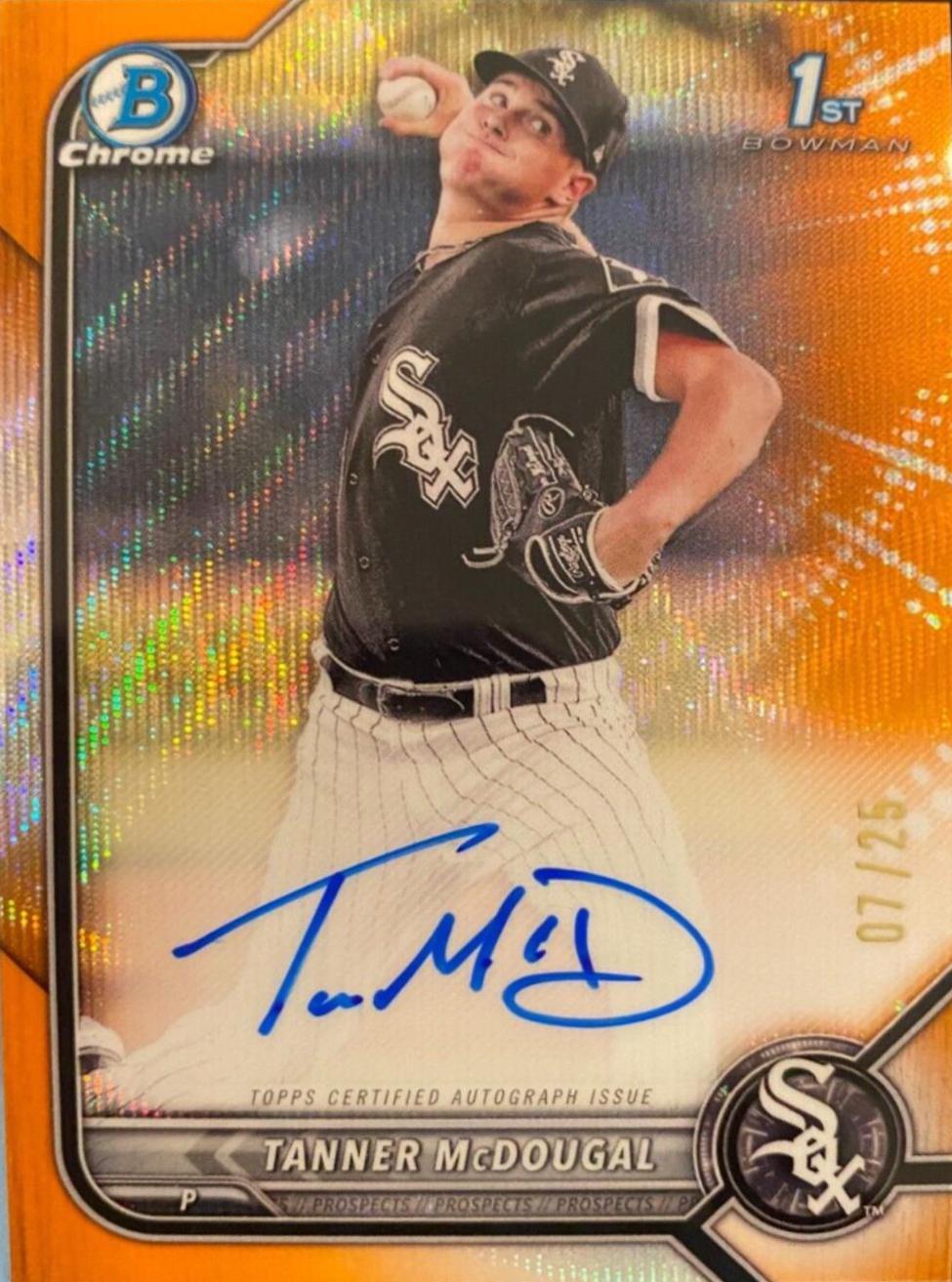 Tanner McDougal [Orange Wave Refractor] #CPA-TM