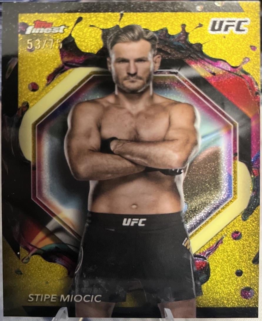 Stipe Miocic [Yellow Glitter Refractor] #241