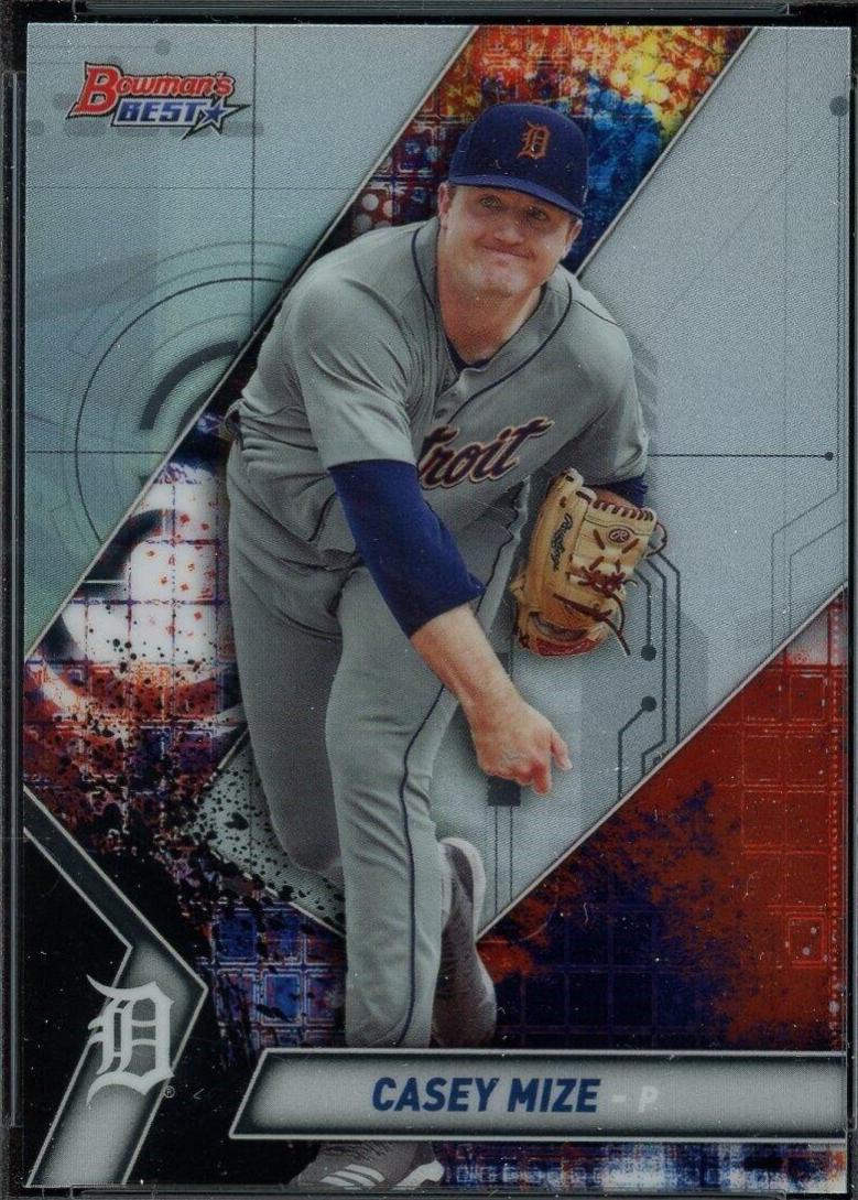 Casey Mize #TP-13 Baseball Cards 2019 Bowman's Best Top Prospects