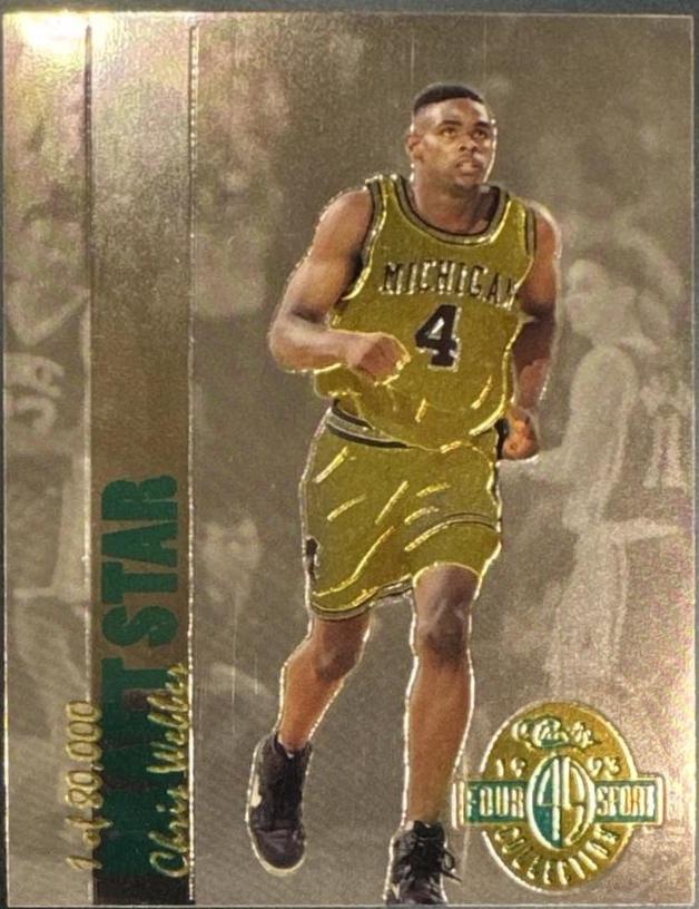 CHRIS WEBBER #DS41 1993 Classic Four Sport Basketball