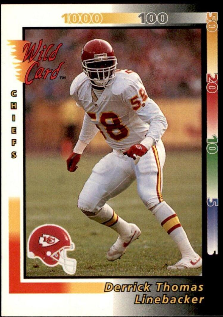 Derrick Thomas #80 Football Cards 1992 Wild Card