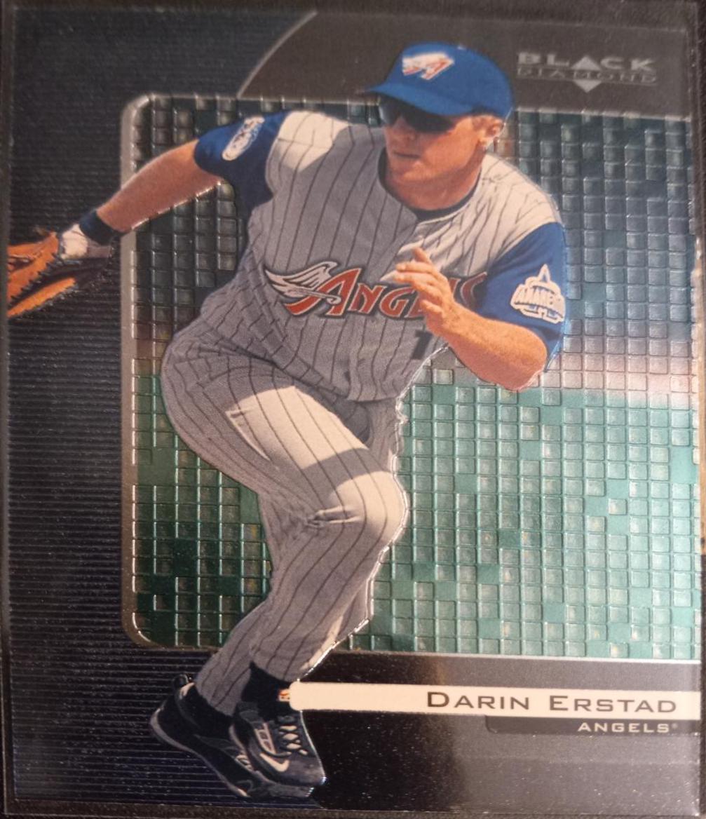 Darin Erstad #1 Baseball Cards 2000 Upper Deck Black Diamond A Piece of History Triple