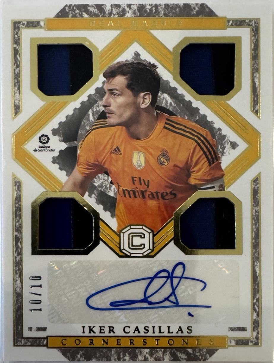Iker Casillas #CS-IC Soccer Cards 2020 Panini Chronicles Cornerstones Autographs