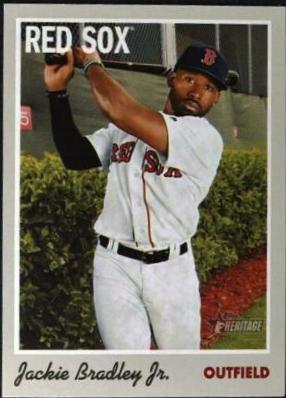 Jackie Bradley Jr. #10 Baseball Cards 2019 Topps Heritage