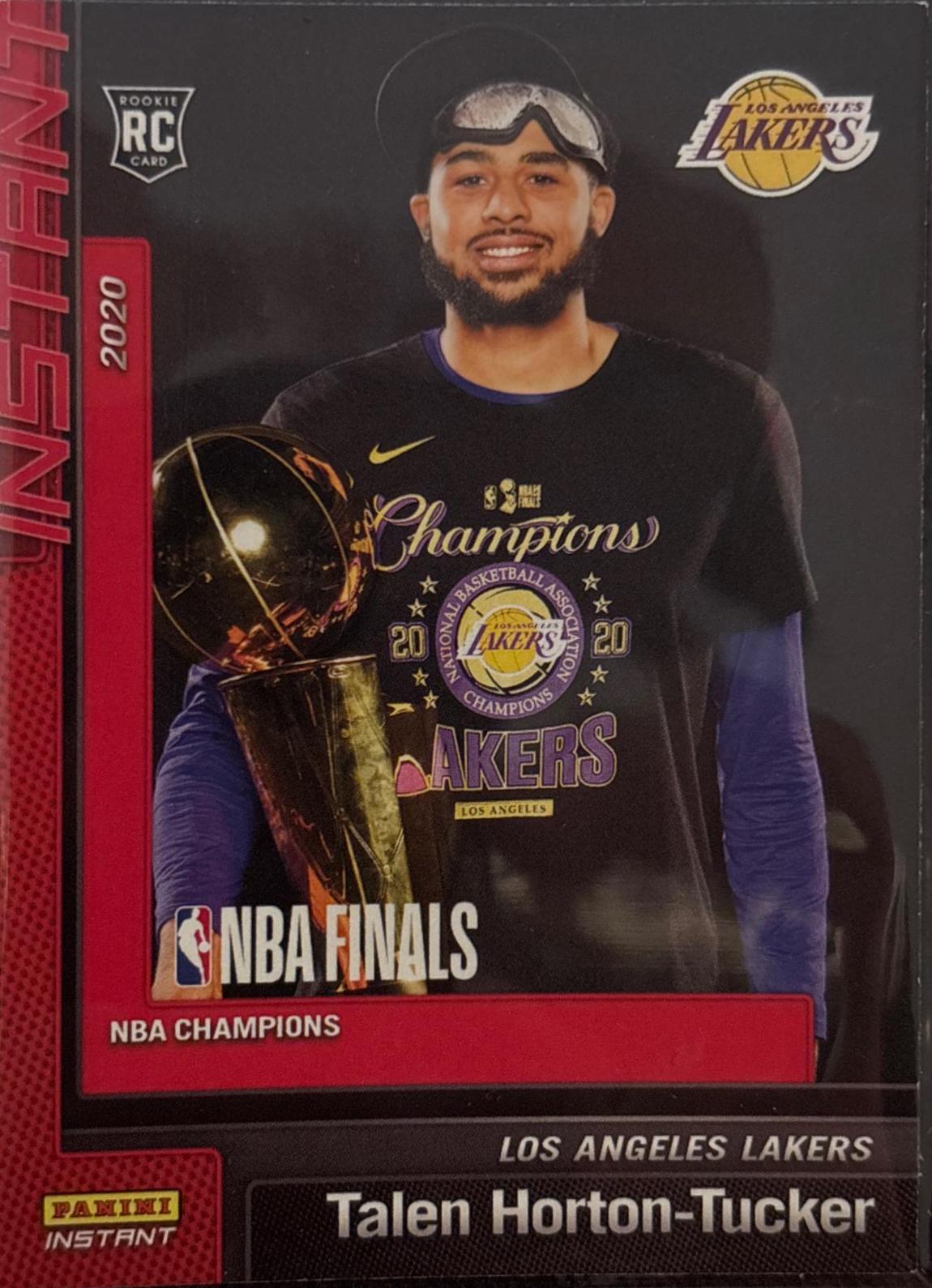 Talen Horton-Tucker #11 Basketball Cards 2019 Panini Instant Lakers NBA Champions