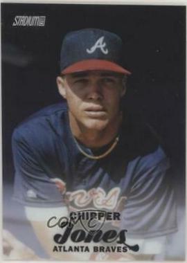 Chipper Jones #SCC-18 Baseball Cards 2017 Stadium Club Chrome