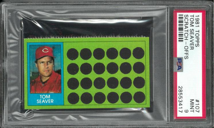 Tom Seaver #107 1981 Topps Scratch Offs Baseball