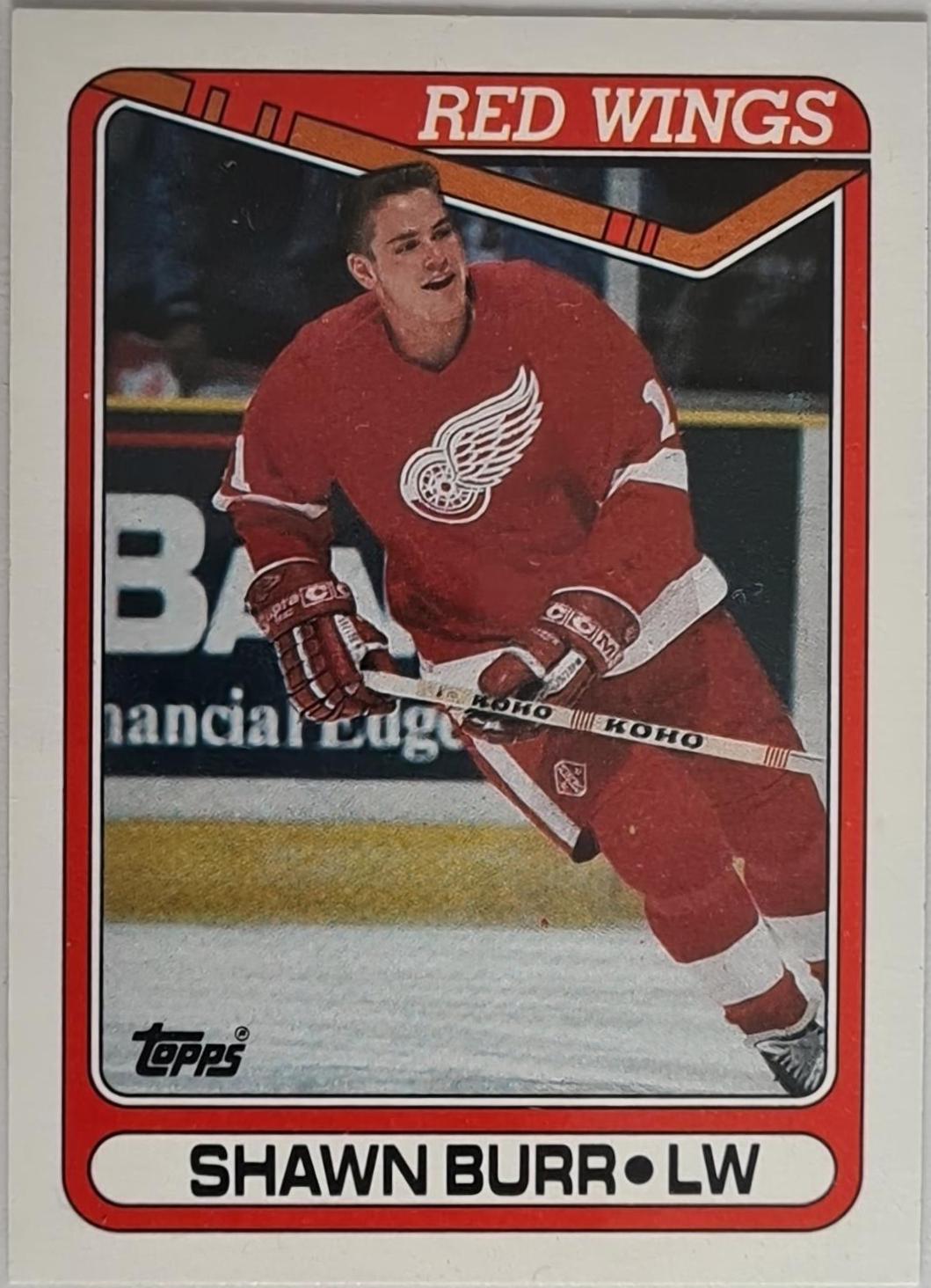 Shawn Burr #74 1990-91 Topps Hockey