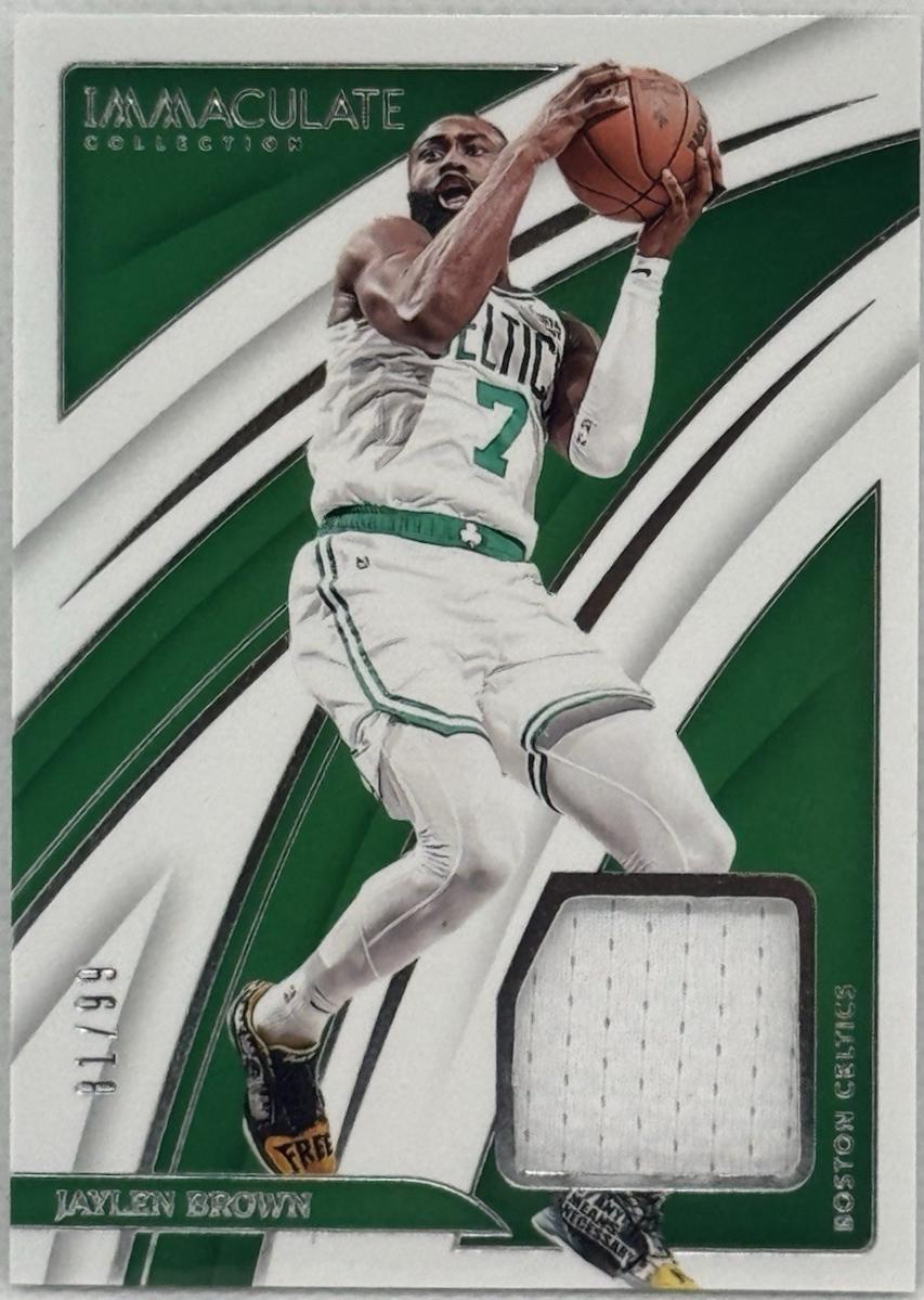 Jaylen Brown #16 Basketball Cards 2023 Panini Immaculate Remarkable Jersey