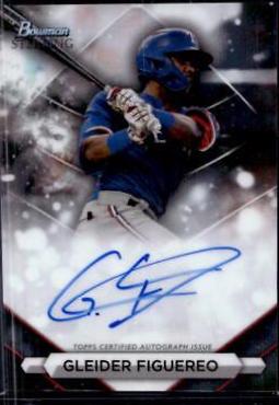 Gleider Figuereo #PA-GF 2023 Bowman Sterling Baseball Prospect Autographs