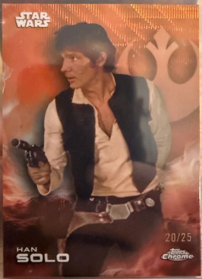 Han Solo [Orange Pulsar] #58 Prices | Star Wars 2025 Topps Chrome