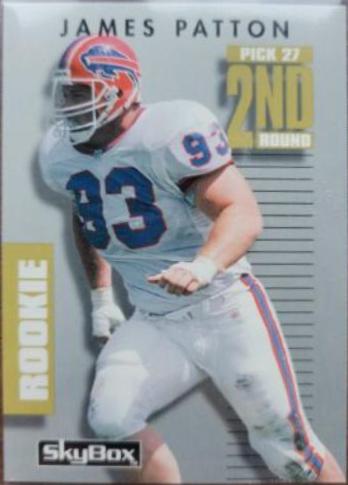 James Patton #3 Football Cards 1992 Skybox Primetime