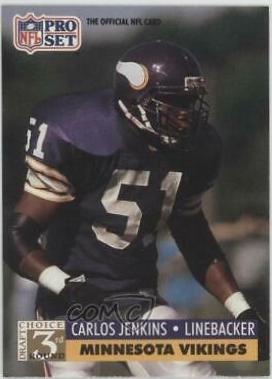 Carlos Jenkins #794 1991 Pro Set Football