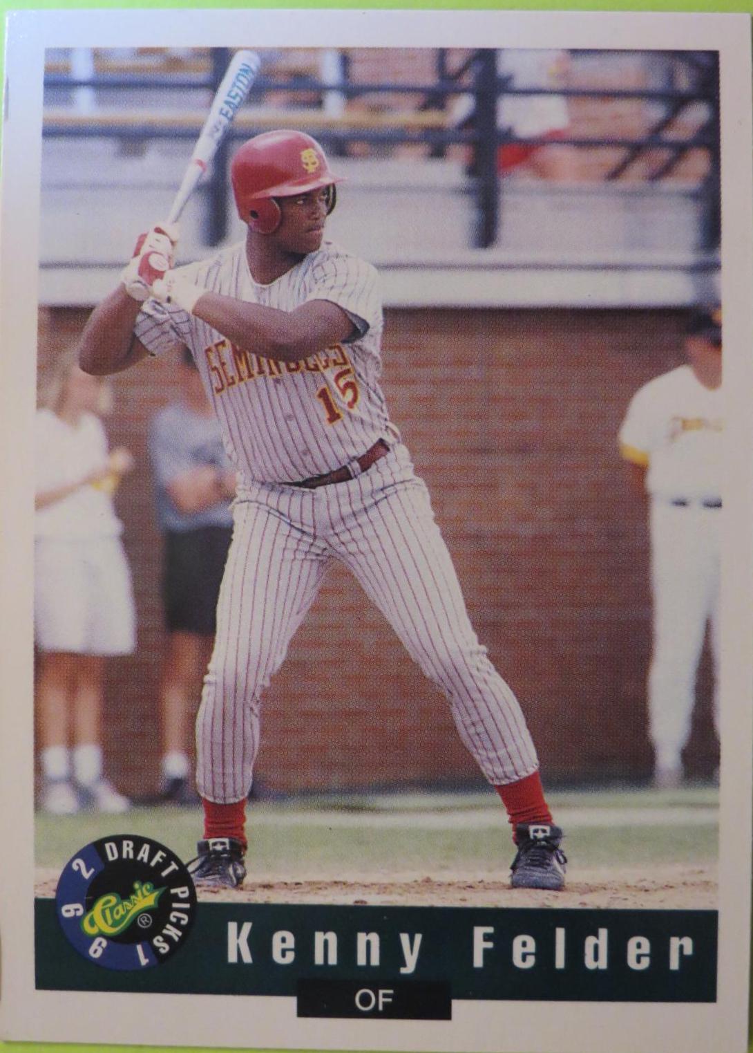 Kenny Felder #9 Baseball Cards 1992 Classic Draft Picks