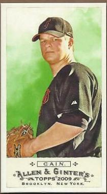 Matt Cain #8 Baseball Cards 2009 Topps Allen & Ginter