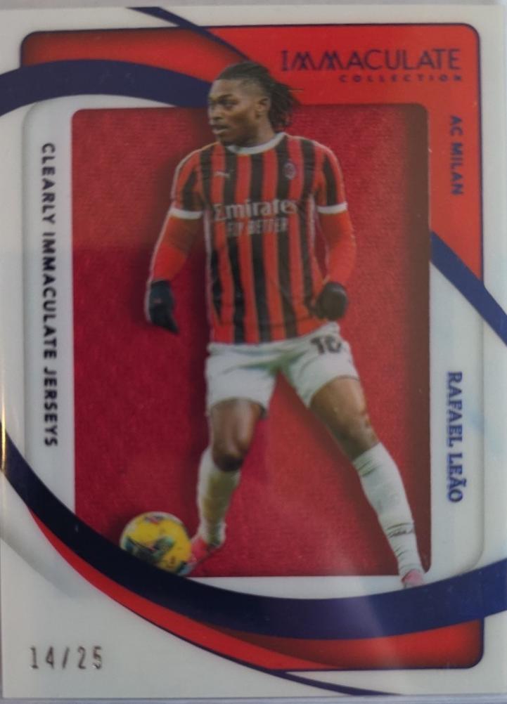 Rafael Leao #1 2024 Panini Immaculate Clearly Jersey Soccer