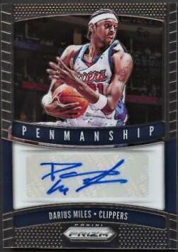 Darius Miles #PM-DML 2019-20 Panini Prizm Basketball Penmanship