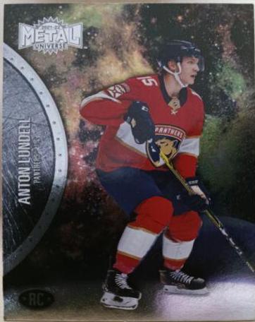 Anton Lundell #187 Hockey Cards 2021 Skybox Metal Universe
