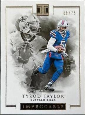 Tyrod Taylor #15 Football Cards 2016 Panini Impeccable