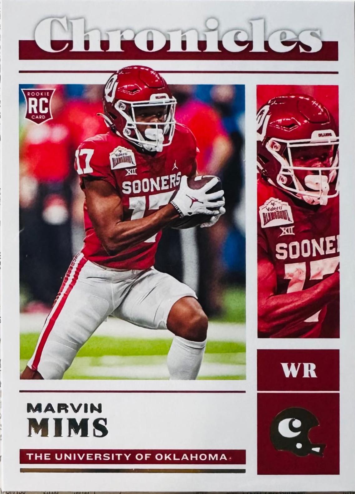 Marvin Mims #22 Football Cards 2023 Panini Chronicles Draft Picks