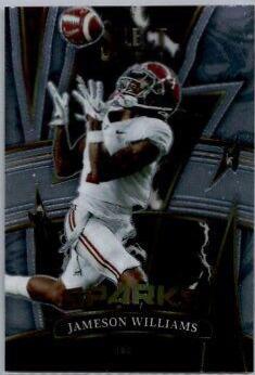 Jameson Williams #SPJW Football Cards 2022 Panini Select Draft Picks Sparks