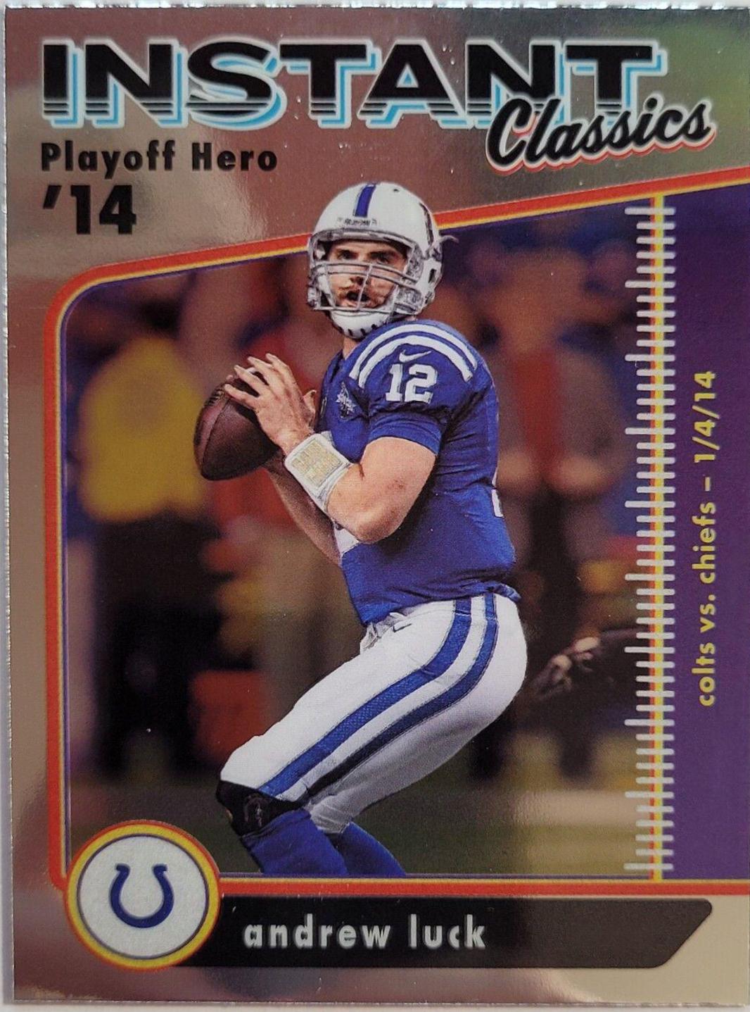 Andrew Luck #IC-12 Football Cards 2022 Panini Classics Instant