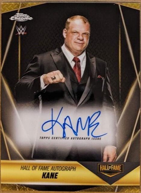 Kane #HOF-KN Wrestling Cards 2025 Topps Chrome WWE Hall of Fame Autograph