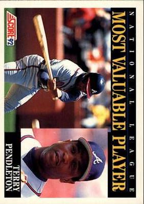 Terry Pendleton #789 Baseball Cards 1992 Score
